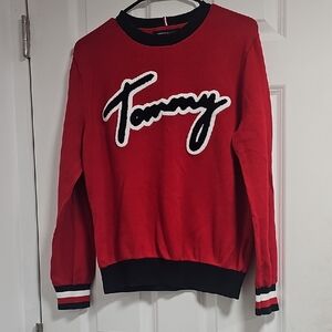 Tommy Hilfiger Red Crewneck Sweater